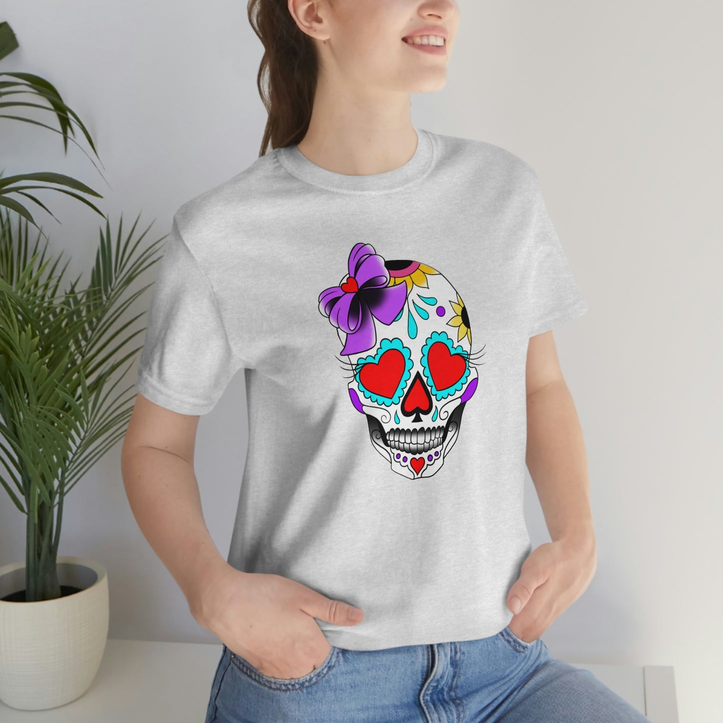 Lady Day of the Dead Unisex Jersey Short Sleeve Tee