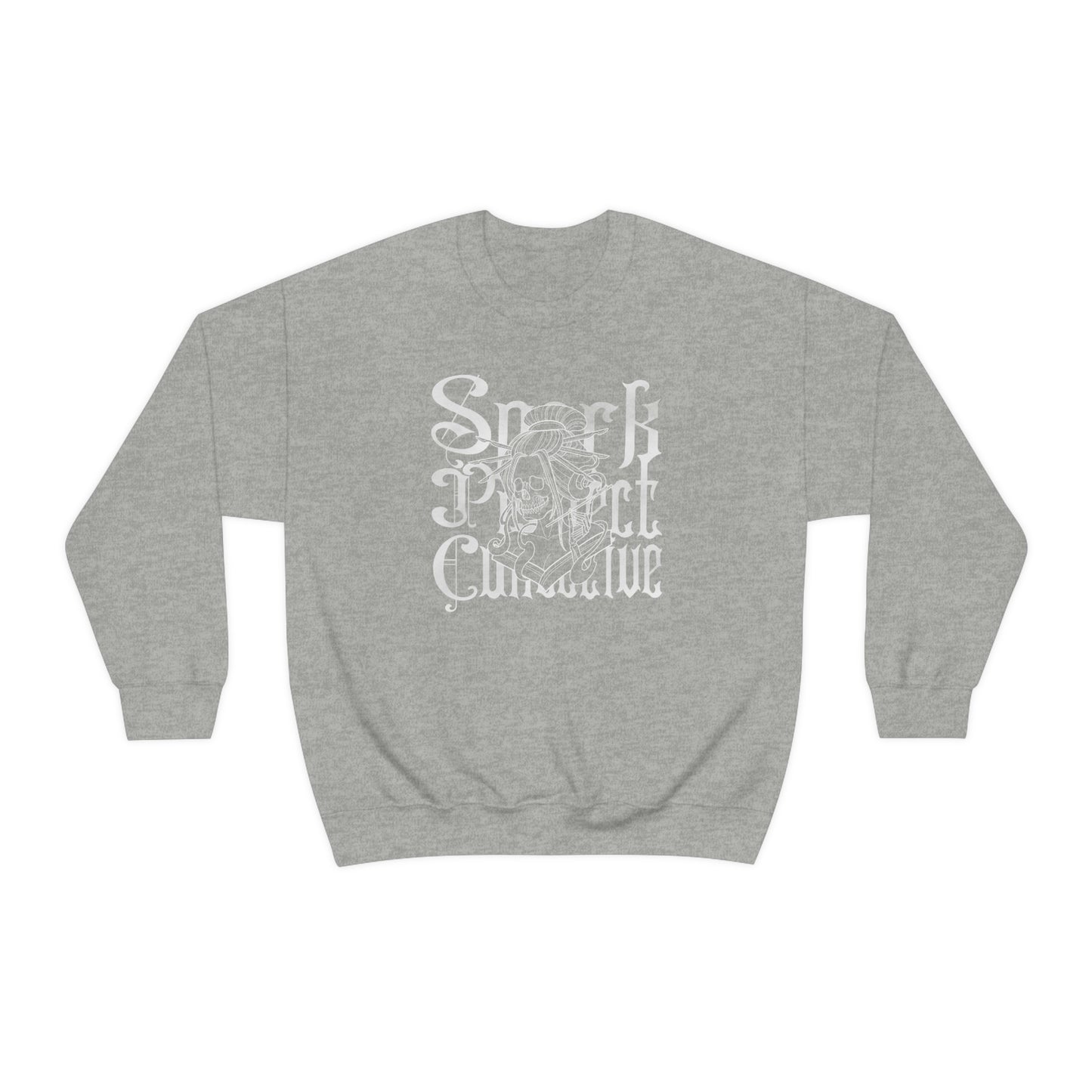 Japanese Spark White Font unisex heavy blend crewneck sweatshirt