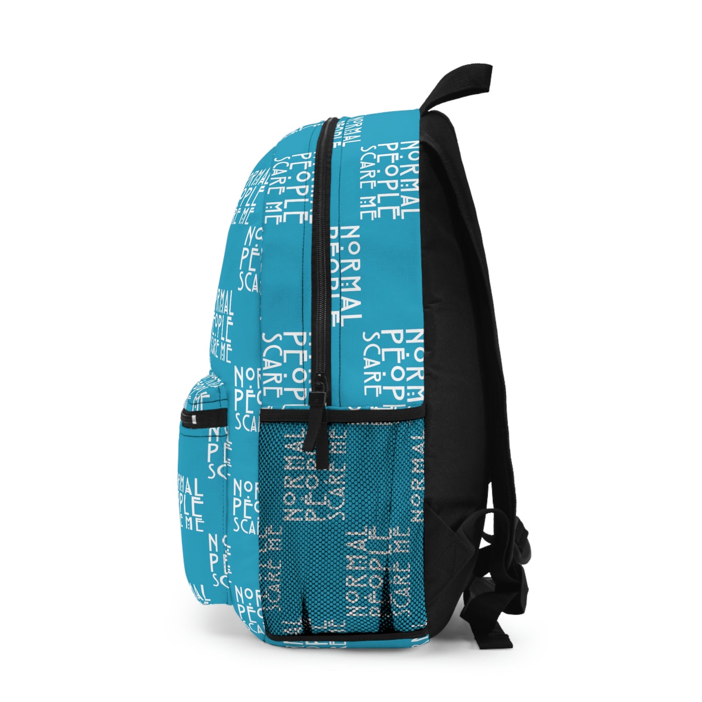 Turquoise Checkered Normal people Backpack