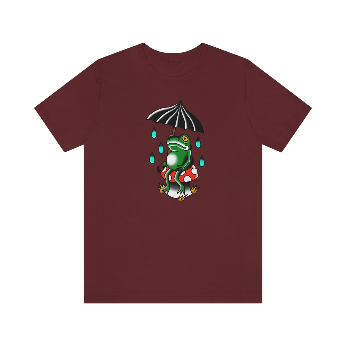 Rainy Day Frog Unisex Jersey Short Sleeve Tee