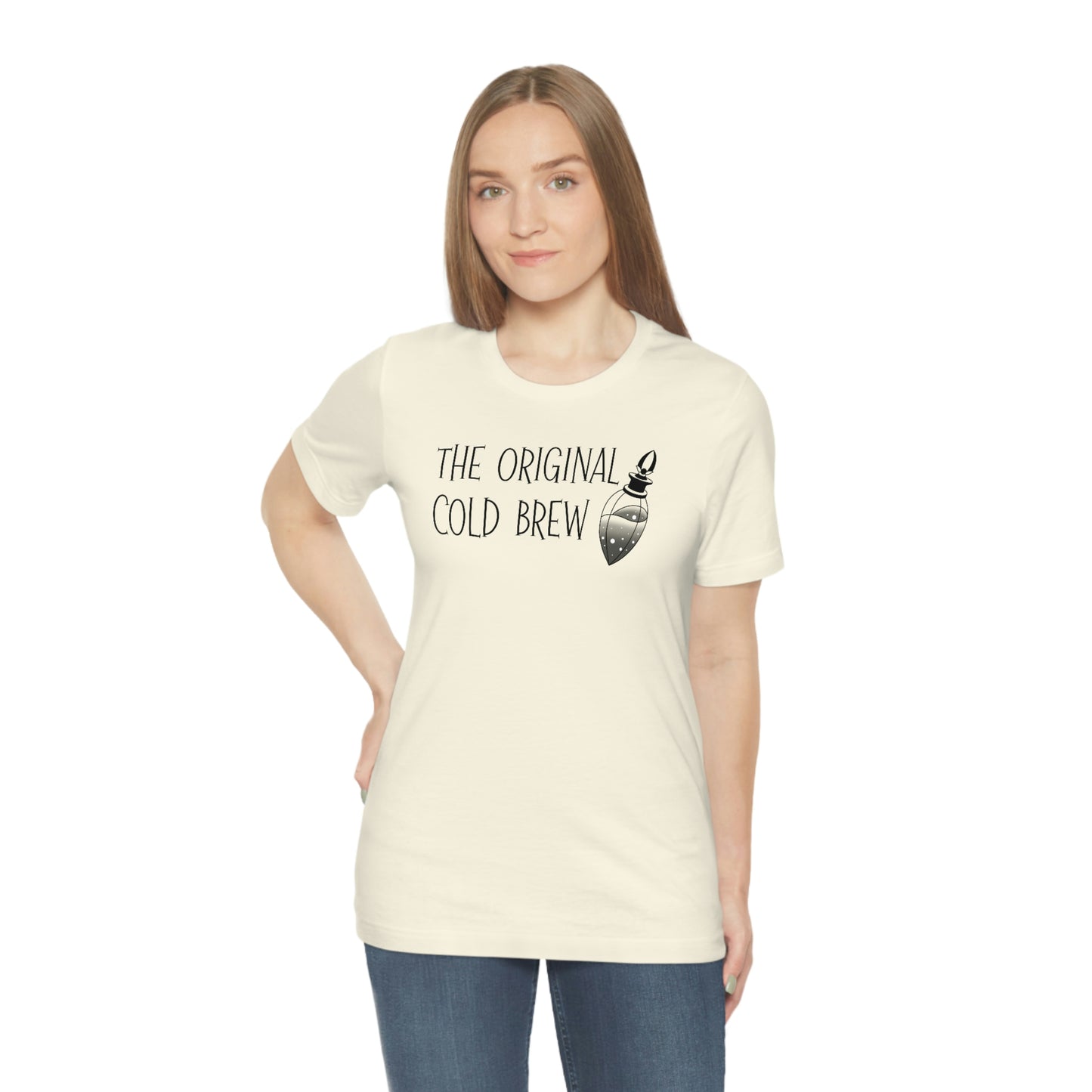 The Original Cold Brew Black Font Unisex Jersey Short Sleeve Tee