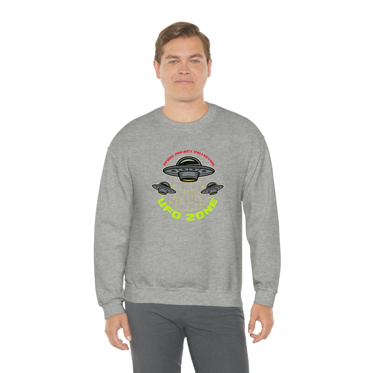 UFO Zone Dark unisex heavy blend crewneck sweatshirt