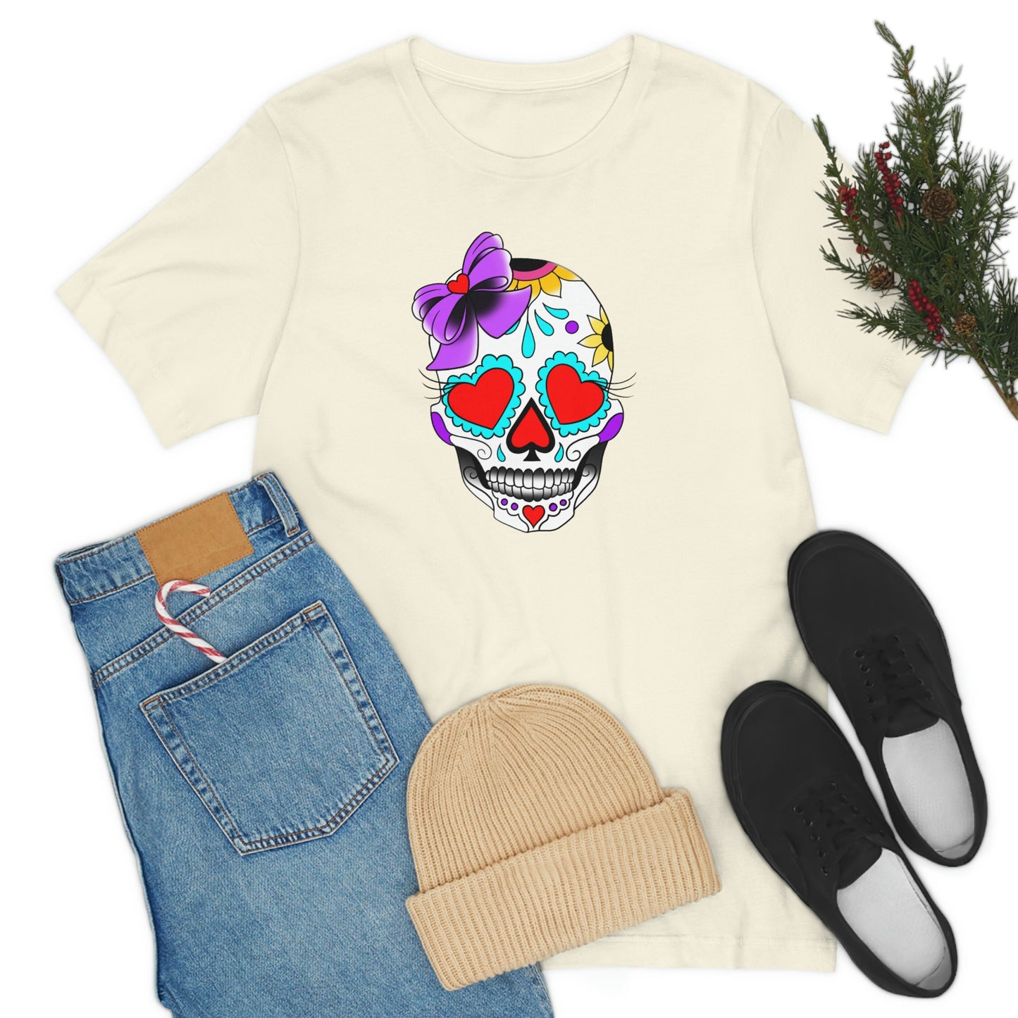 Lady Day of the Dead Unisex Jersey Short Sleeve Tee