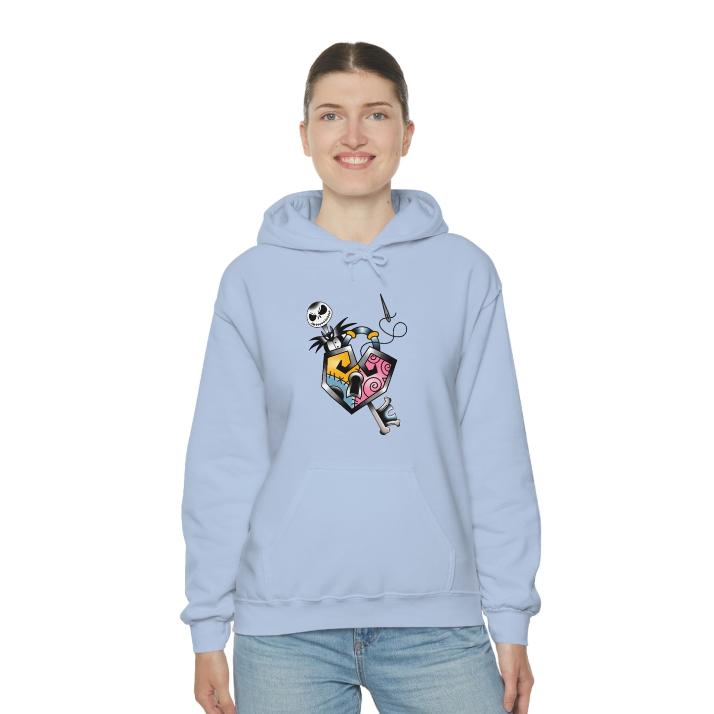 Jack and Sally Lock and Key Unisex Heavy Blend™ Hooded Sweatshirt