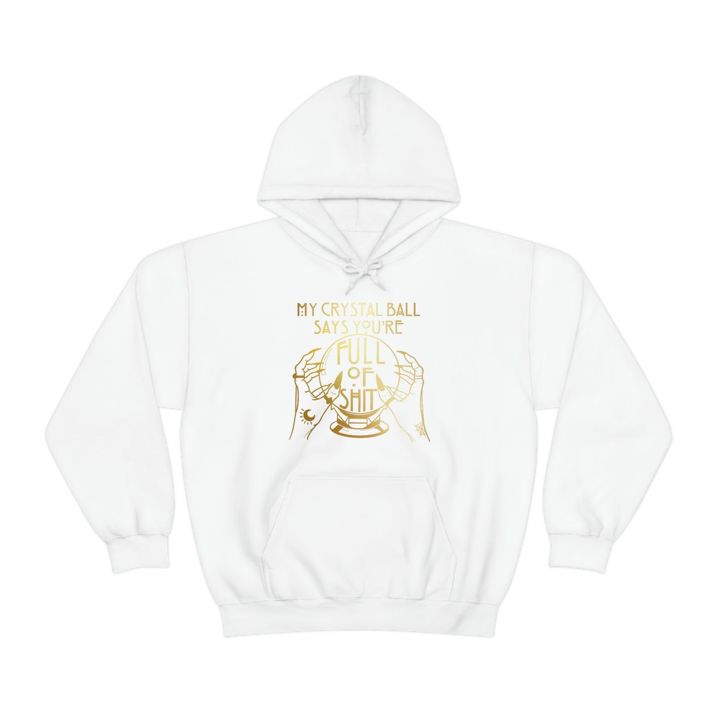 My Crystal Ball Gold Font Unisex Heavy Blend™ Hooded Sweatshirt