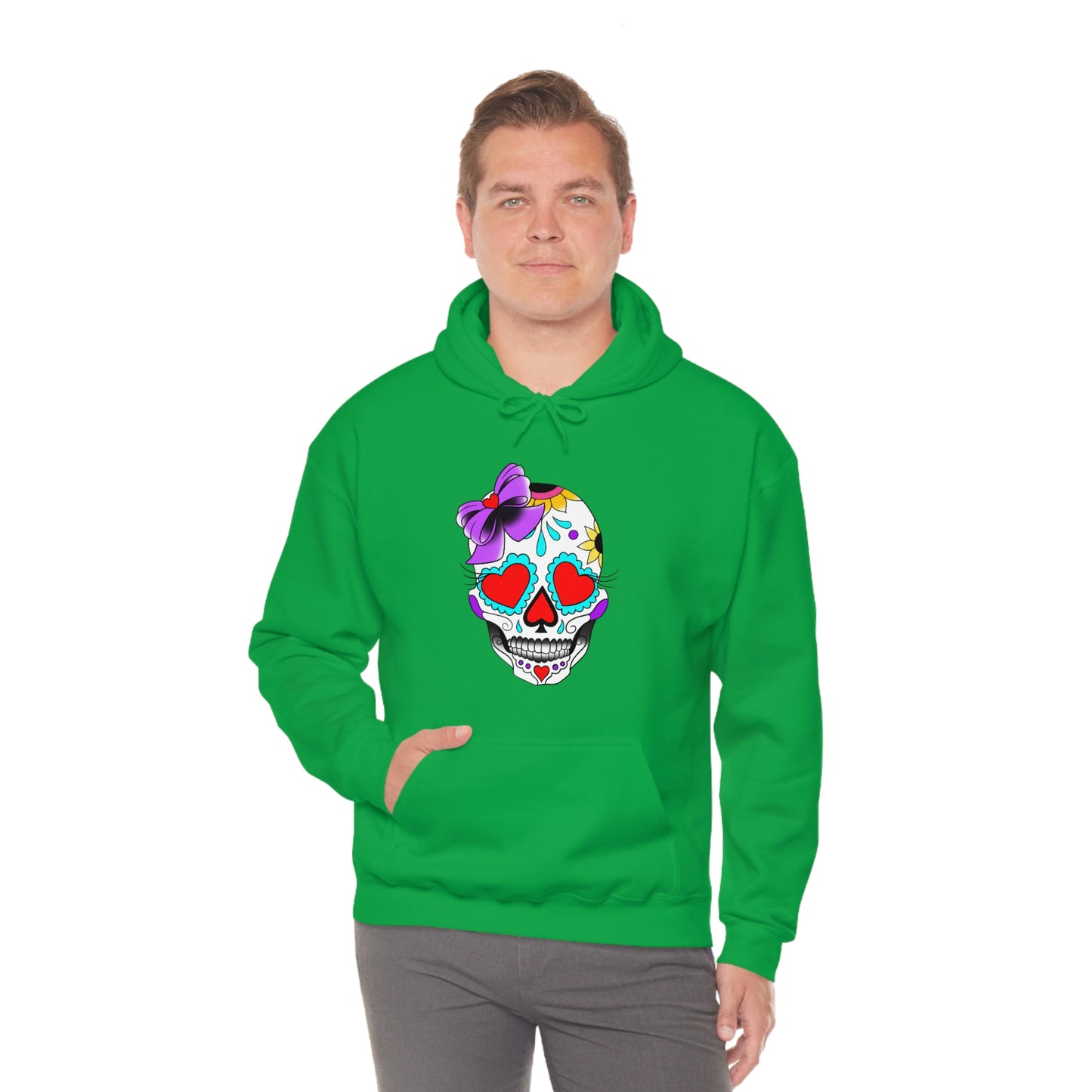 Lady Day of the Dead Unisex Heavy Blend™ Hooded Sweatshirt