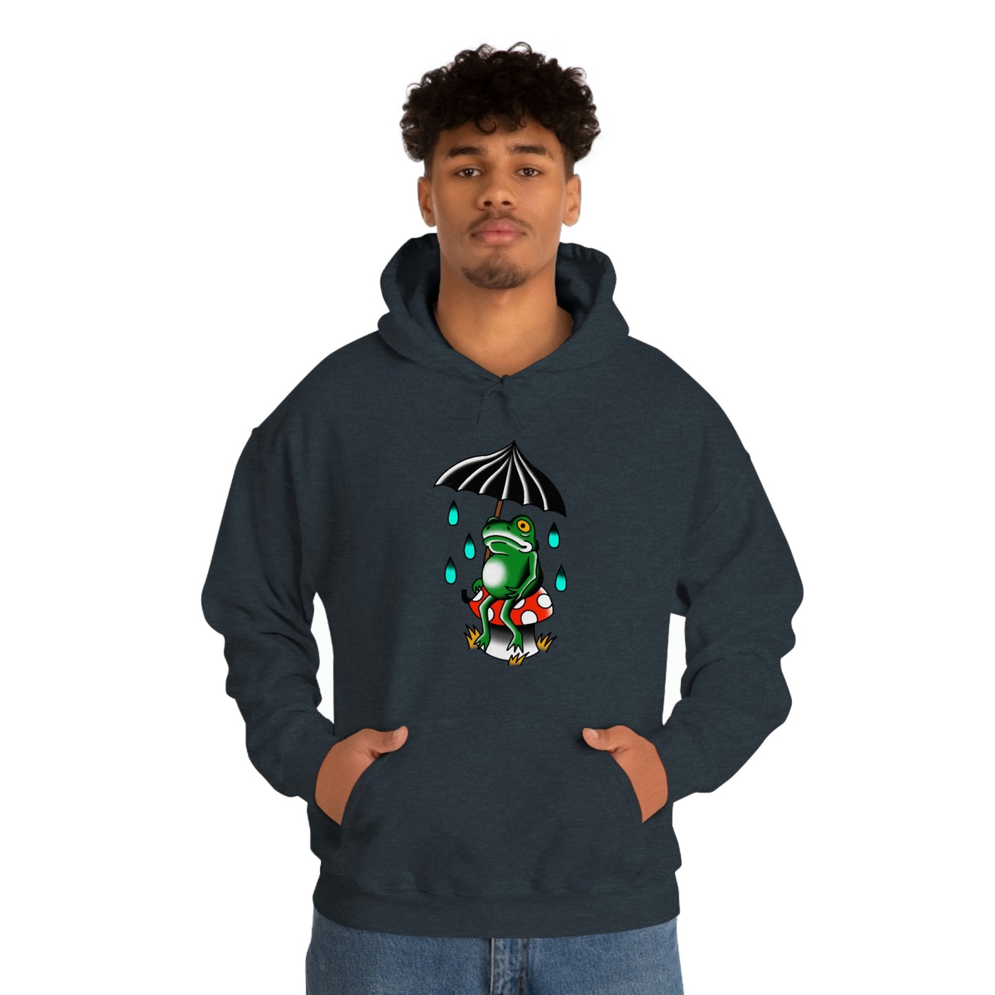 Rainy Day Frog Unisex Heavy Blend™ Hooded Sweatshirt