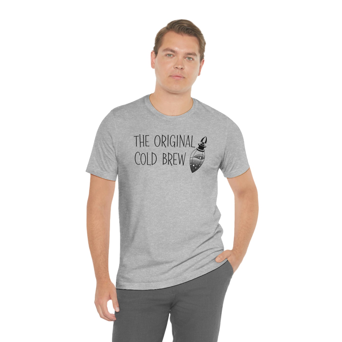 The Original Cold Brew Black Font Unisex Jersey Short Sleeve Tee