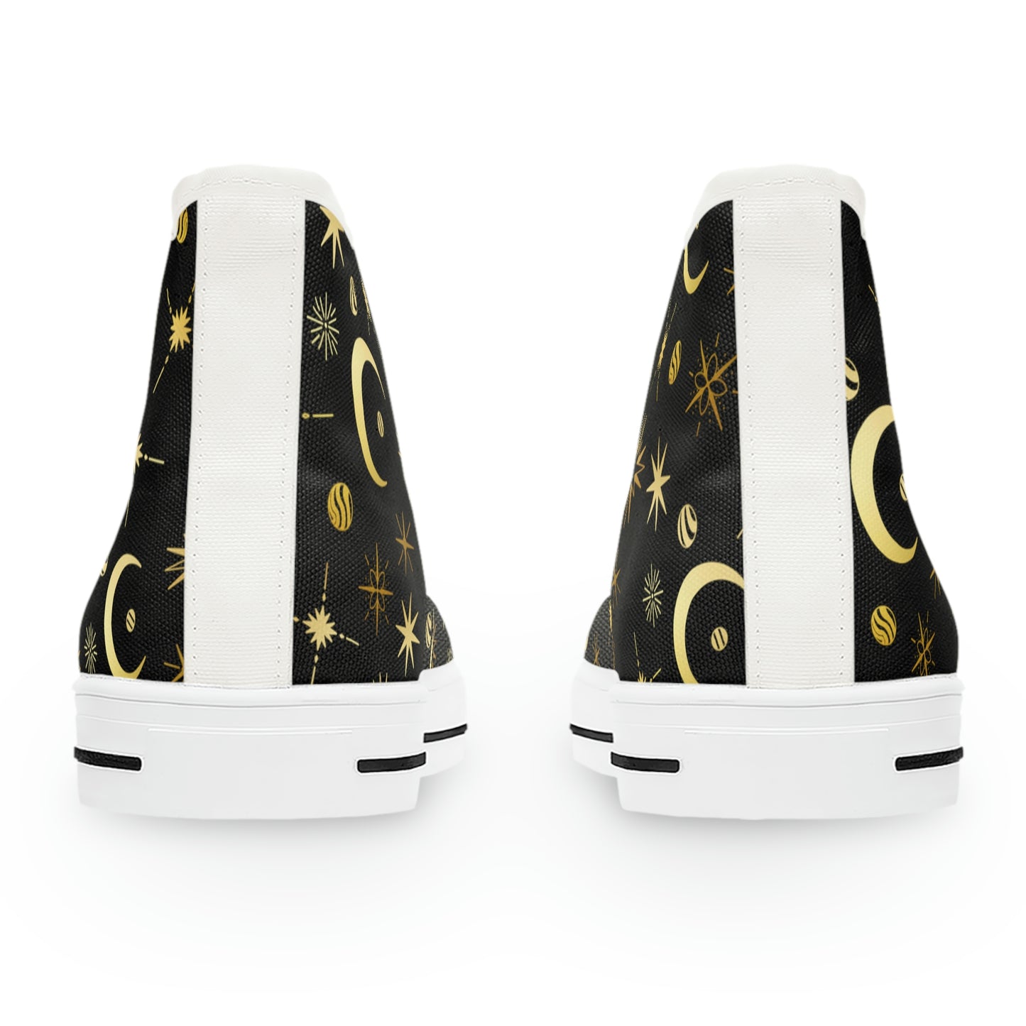 Moon and Stars Women's High Top Sneakers