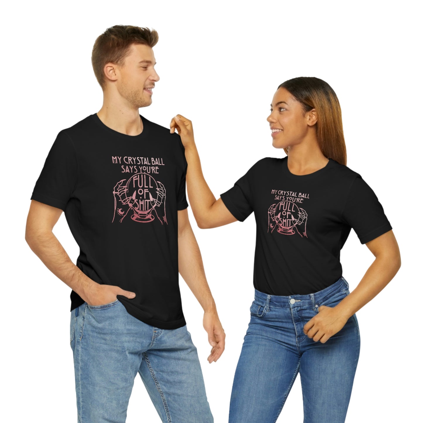 My Crystal Ball Pink Font Unisex Jersey Short Sleeve Tee