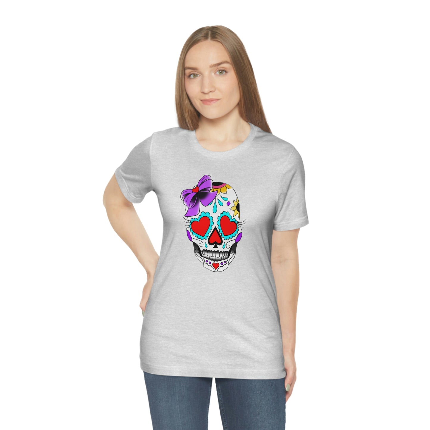 Lady Day of the Dead Unisex Jersey Short Sleeve Tee