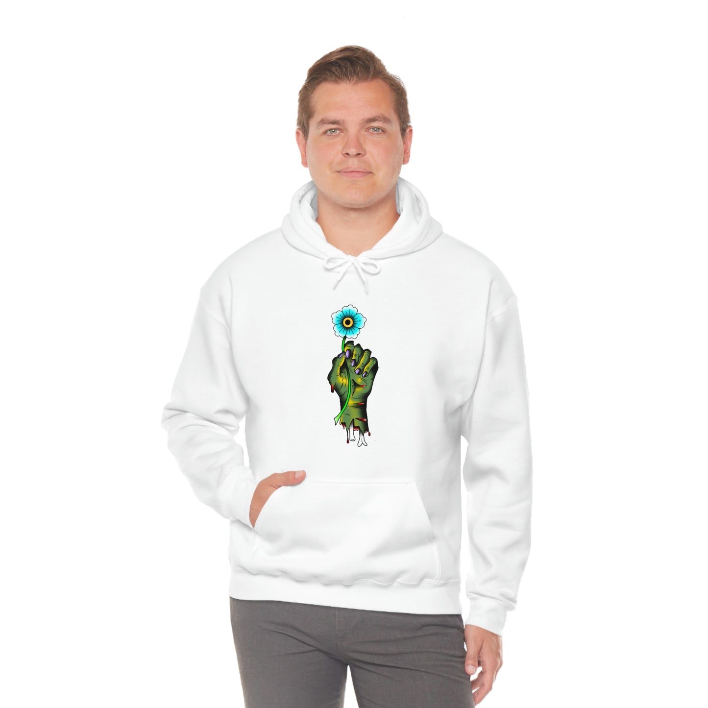 Zombie Flower Unisex Heavy Blend™ Hooded Sweatshirt