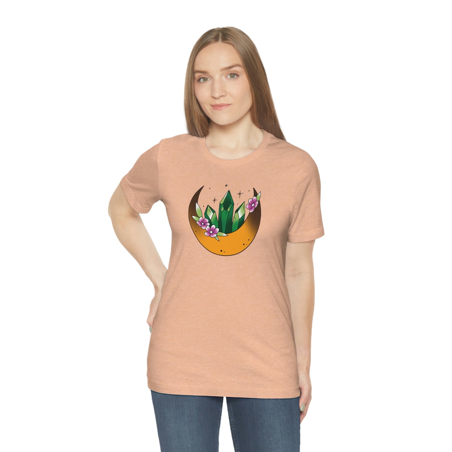 Green Crystal Unisex Jersey Short Sleeve Tee