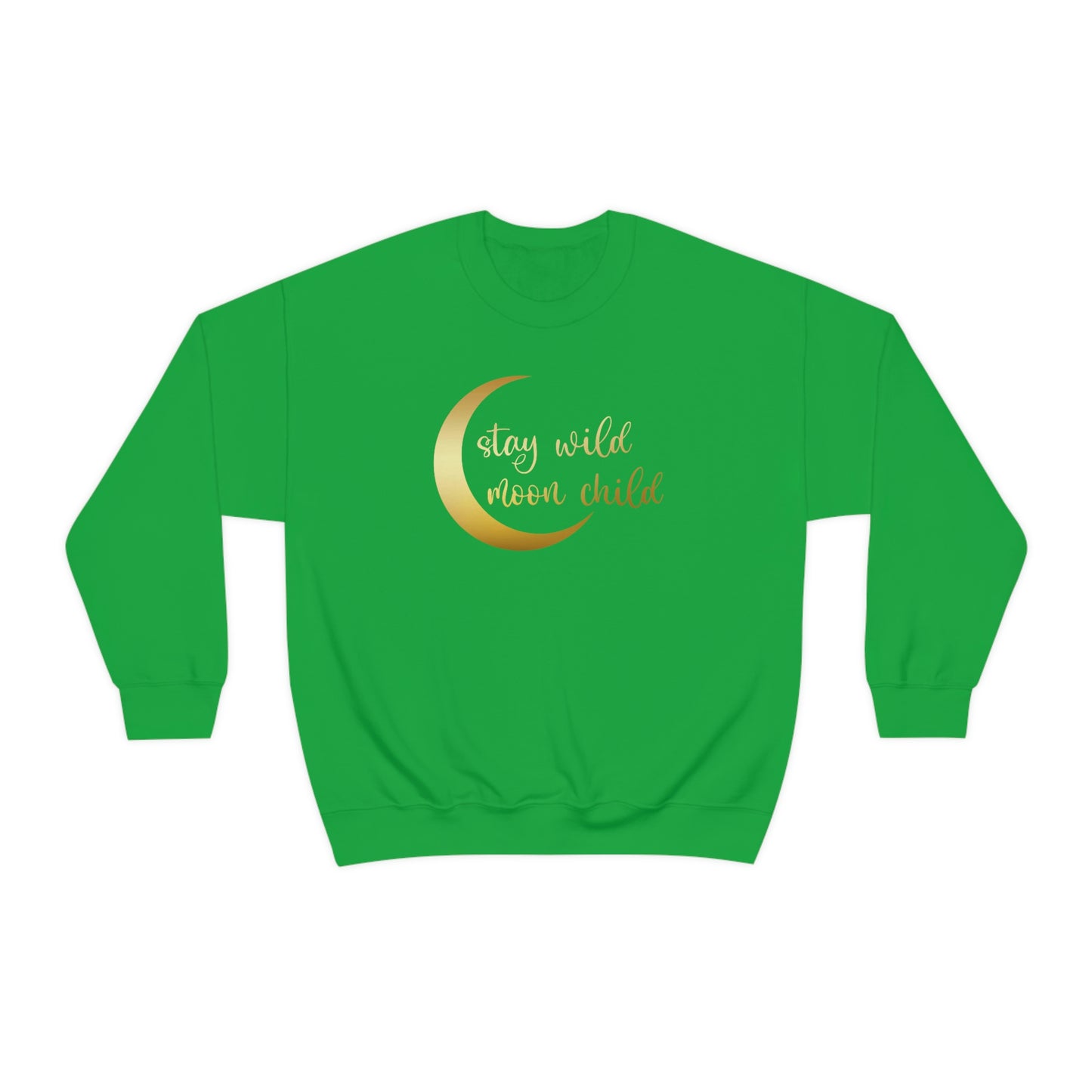 Stay Wild Moon Child Gold unisex heavy blend crewneck sweatshirt