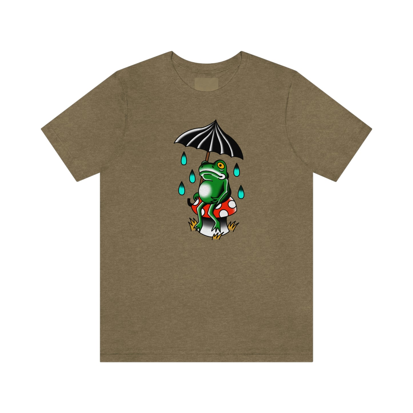 Rainy Day Frog Unisex Jersey Short Sleeve Tee