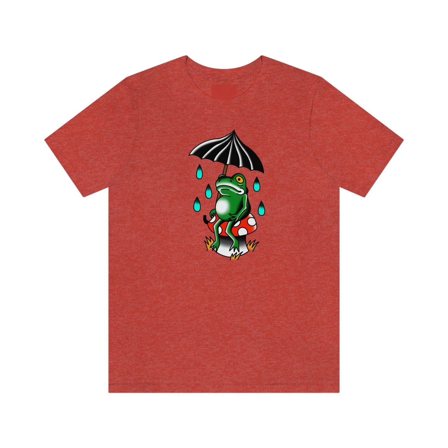 Rainy Day Frog Unisex Jersey Short Sleeve Tee