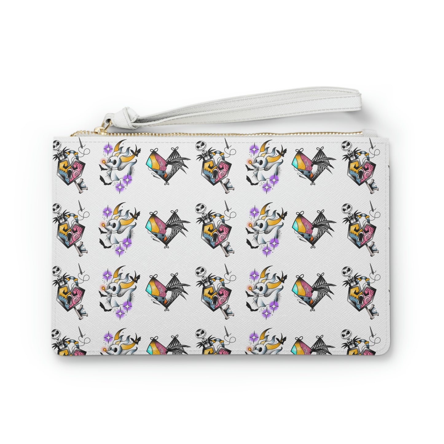 NBC White Clutch Bag