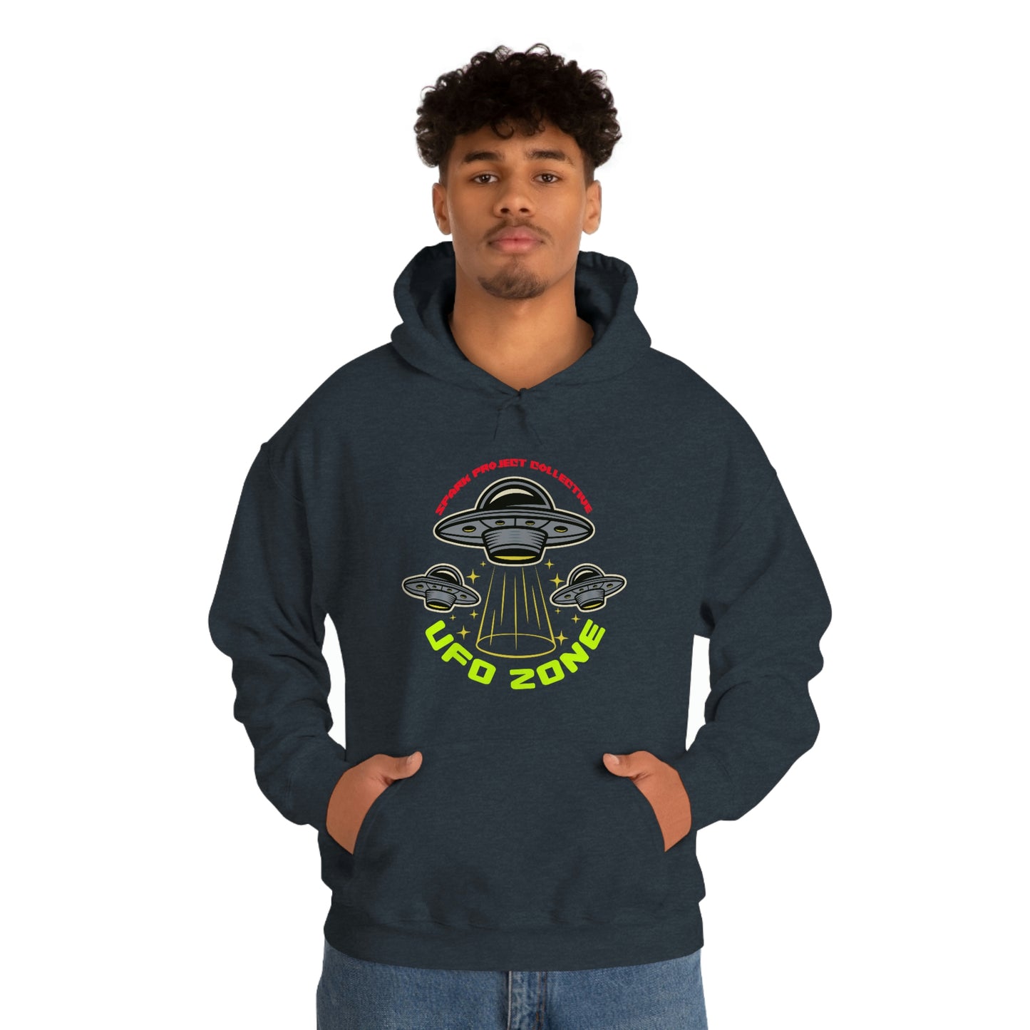 UFO Zone Unisex Heavy Blend™ Hooded Sweatshirt