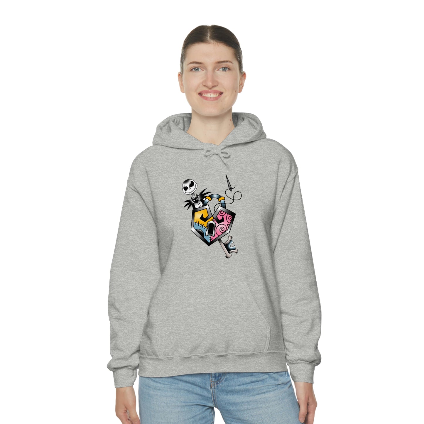 Jack and Sally Lock and Key Unisex Heavy Blend™ Hooded Sweatshirt