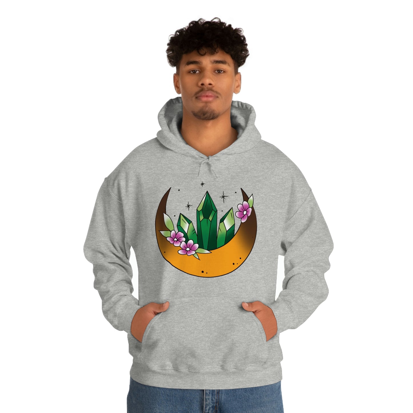 Green Crystal Unisex Heavy Blend™ Hooded Sweatshirt