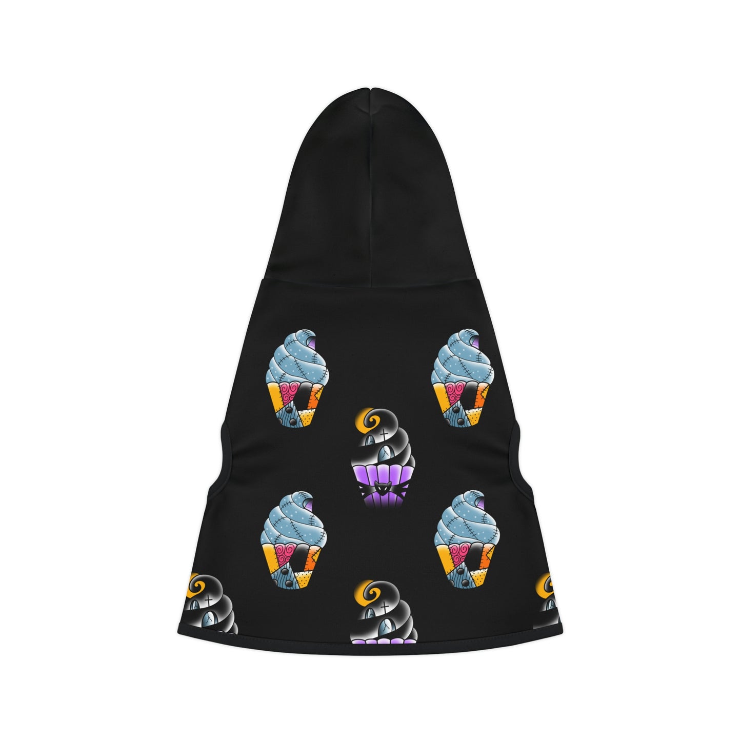 Jack and Sally Cupcake Dog Hoodie