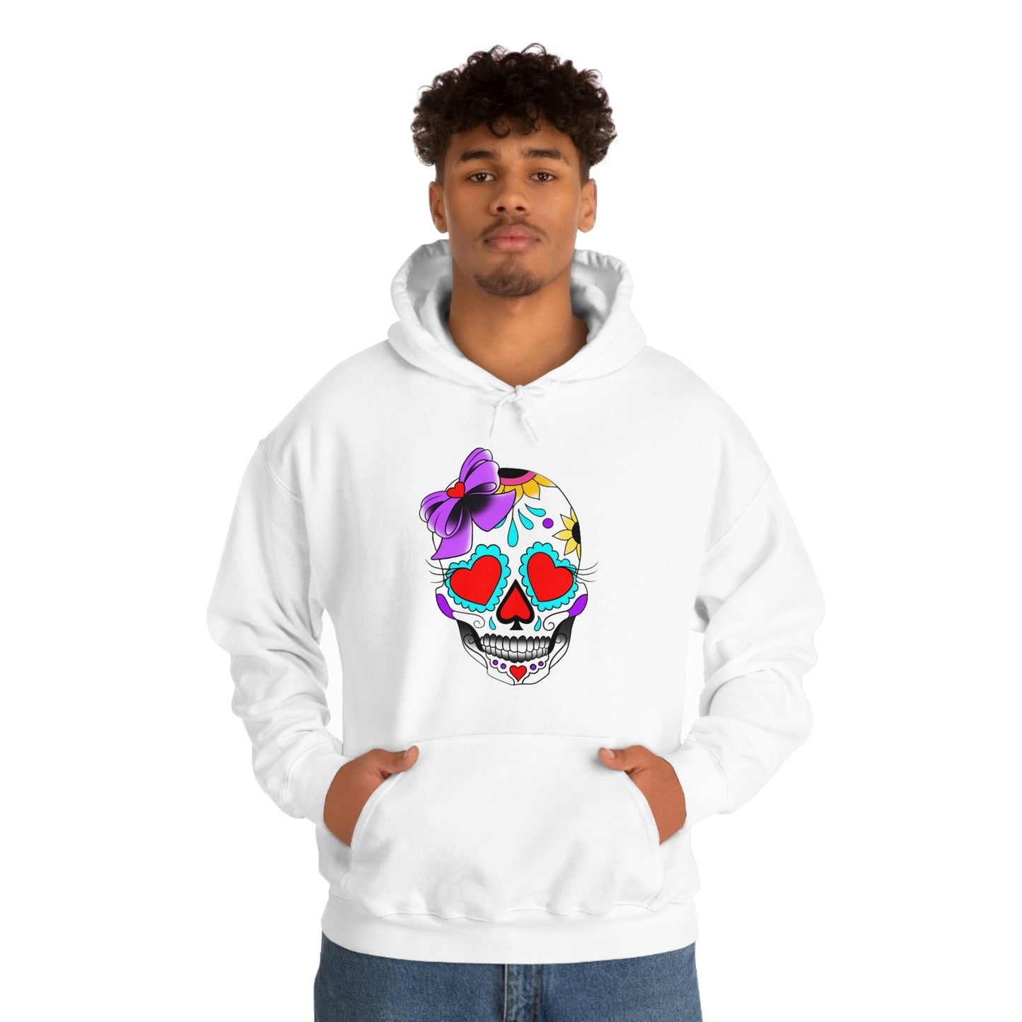 Lady Day of the Dead Unisex Heavy Blend™ Hooded Sweatshirt