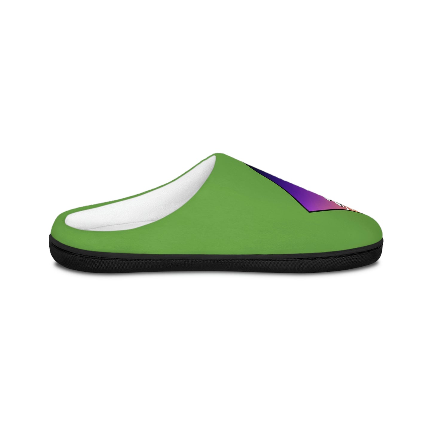 Light Green Alien hand Men's Indoor Slippers