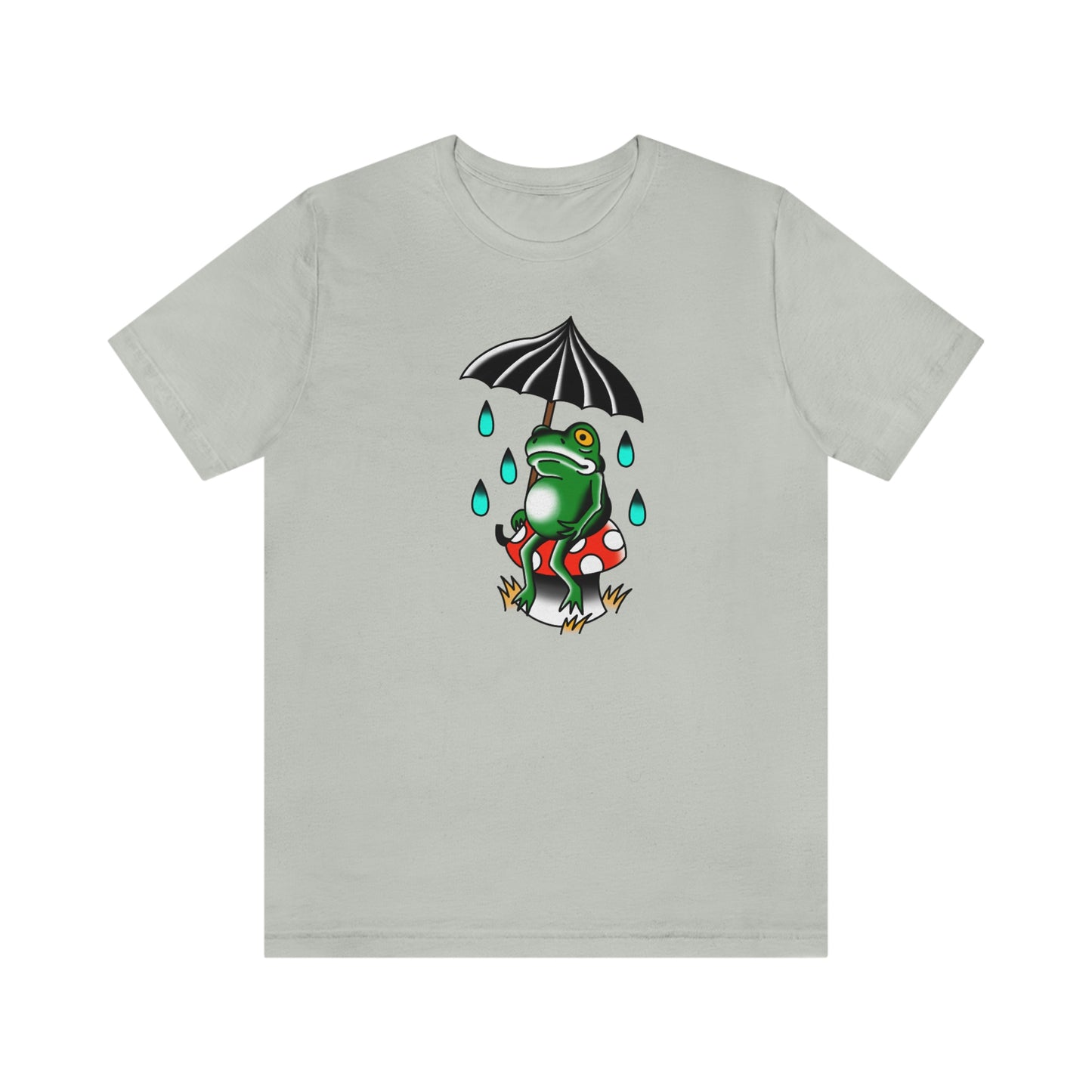 Rainy Day Frog Unisex Jersey Short Sleeve Tee