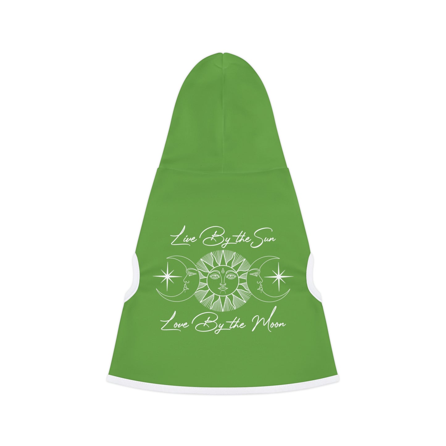 Live By the Sun Lt Green Dog Hoodie