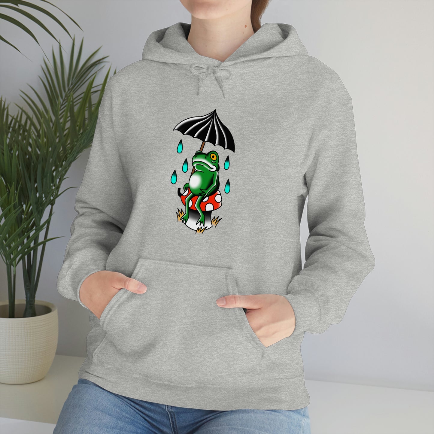 Rainy Day Frog Unisex Heavy Blend™ Hooded Sweatshirt