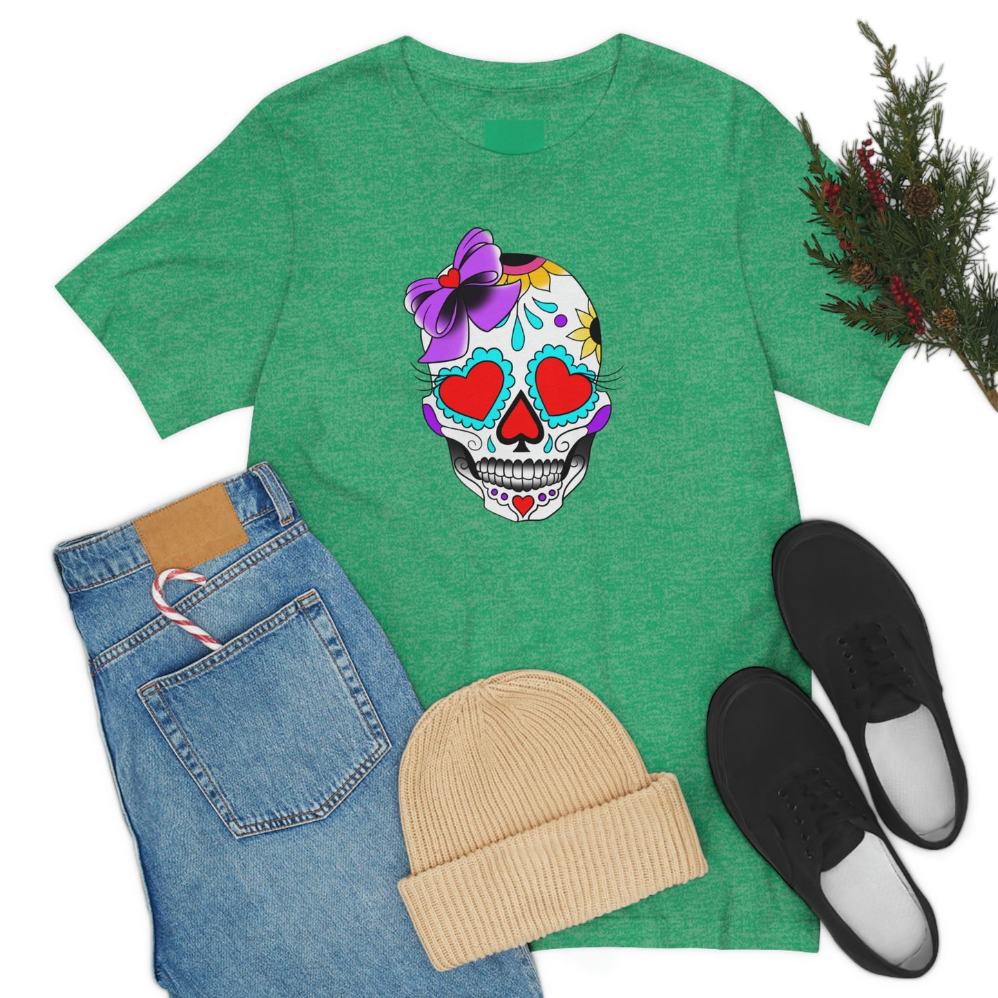 Lady Day of the Dead Unisex Jersey Short Sleeve Tee