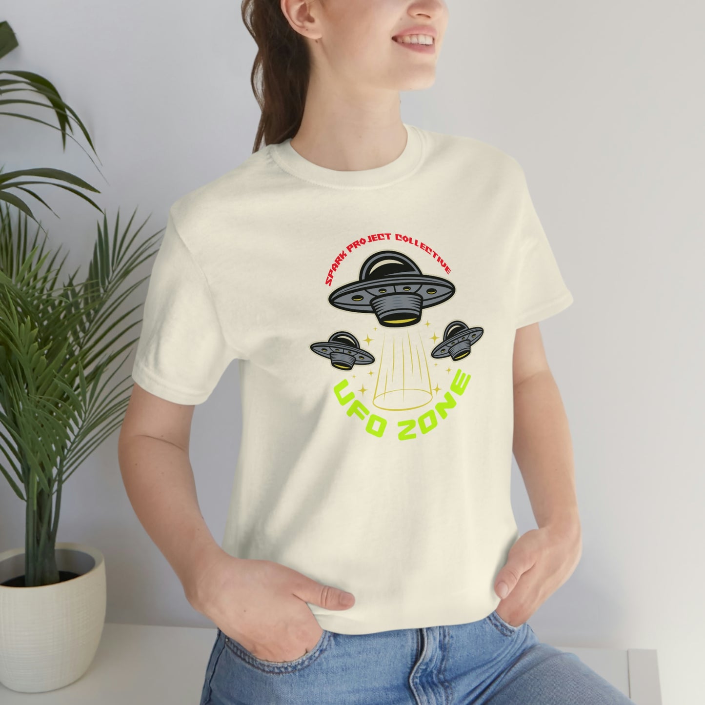 UFO Zone unisex jersey short sleeve tee