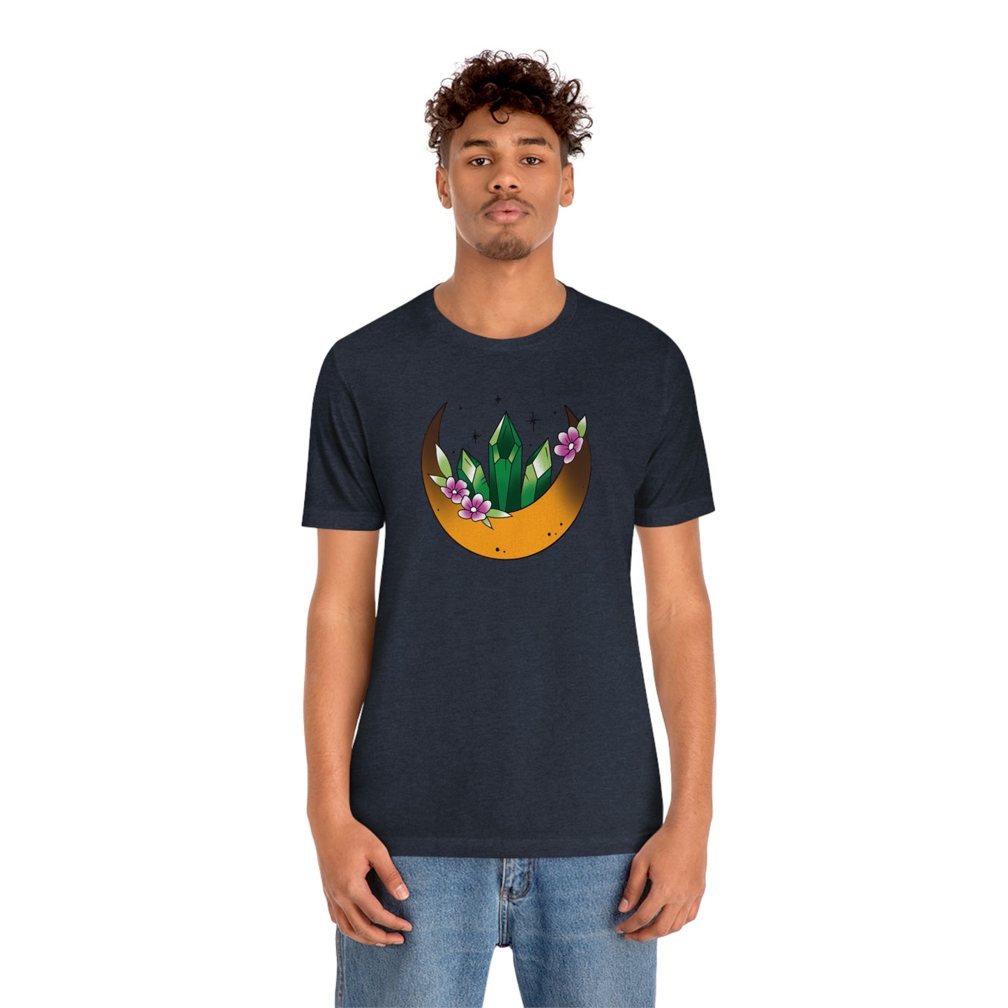 Green Crystal Unisex Jersey Short Sleeve Tee