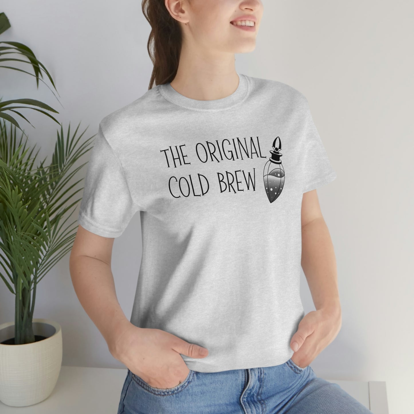 The Original Cold Brew Black Font Unisex Jersey Short Sleeve Tee