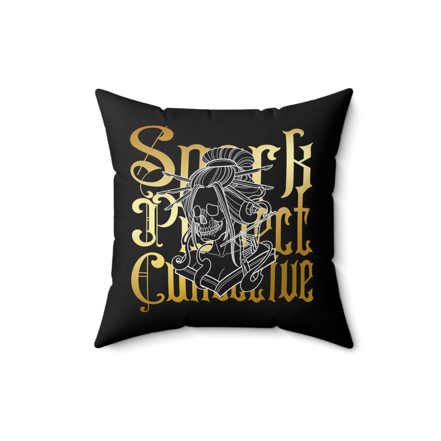 Witch In All of Us-Japanese Spark Spun Polyester Square Pillow