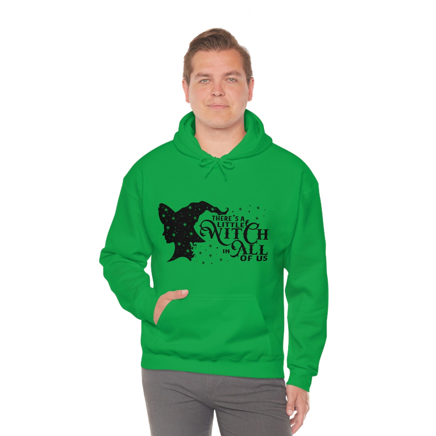 Witch In All Of Us Black Font Unisex Heavy Blend™ Hooded Sweatshirt