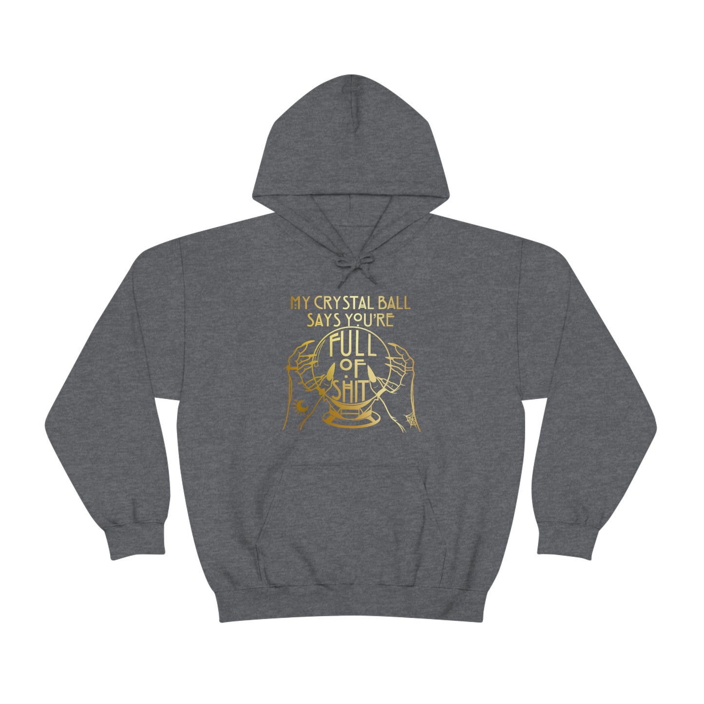 My Crystal Ball Gold Font Unisex Heavy Blend™ Hooded Sweatshirt