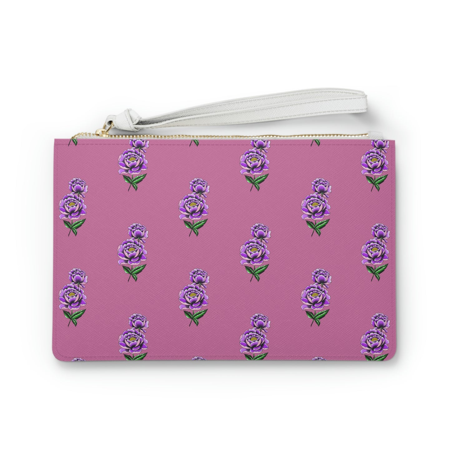 Flower, Pink Clutch Bag