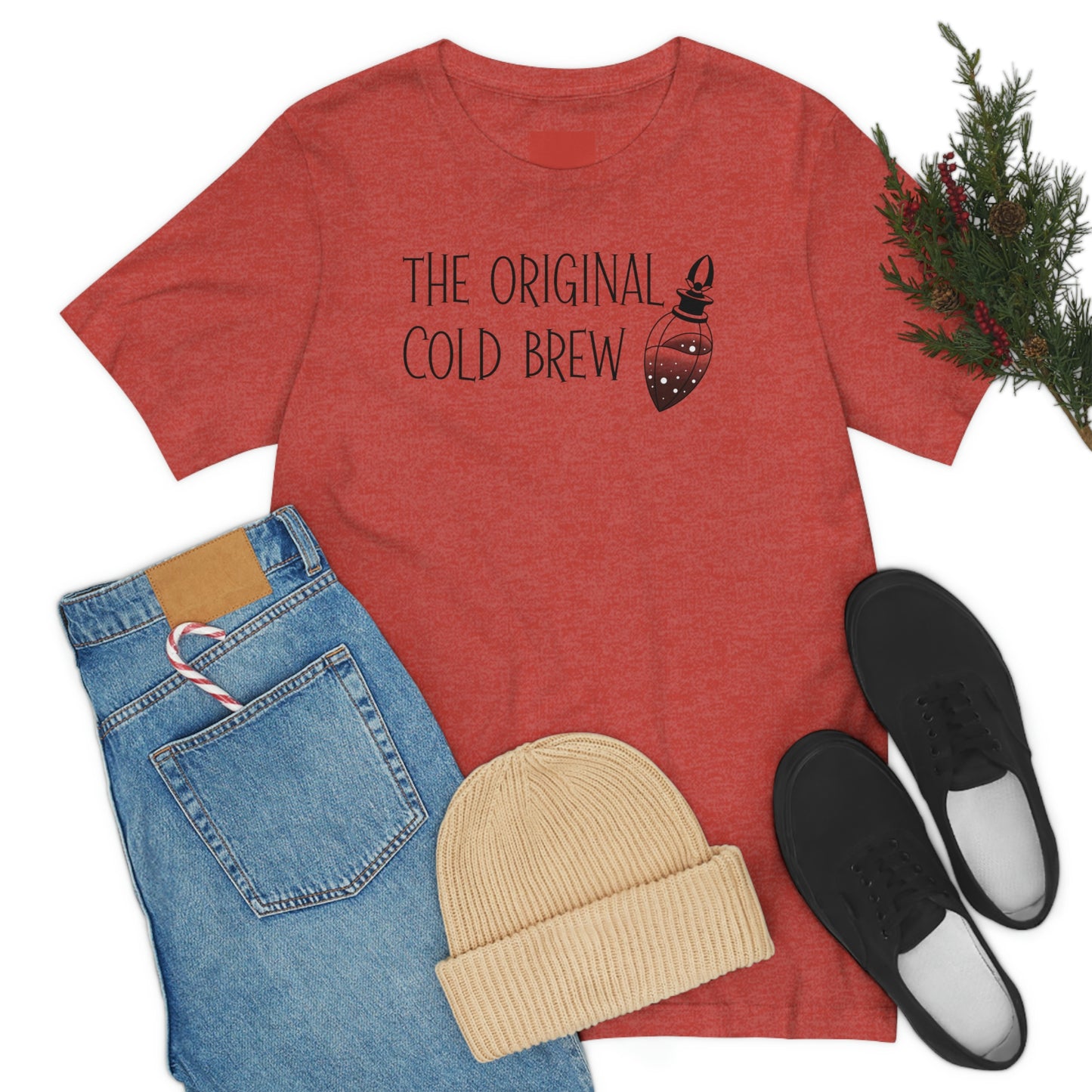 The Original Cold Brew Black Font Unisex Jersey Short Sleeve Tee