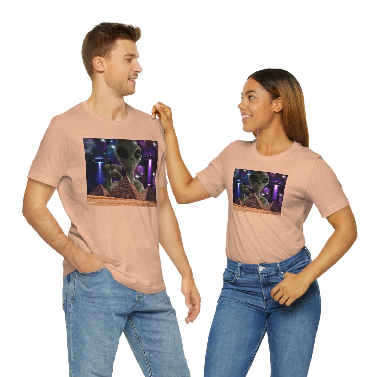 Alien Invasion Unisex Jersey Short Sleeve Tee