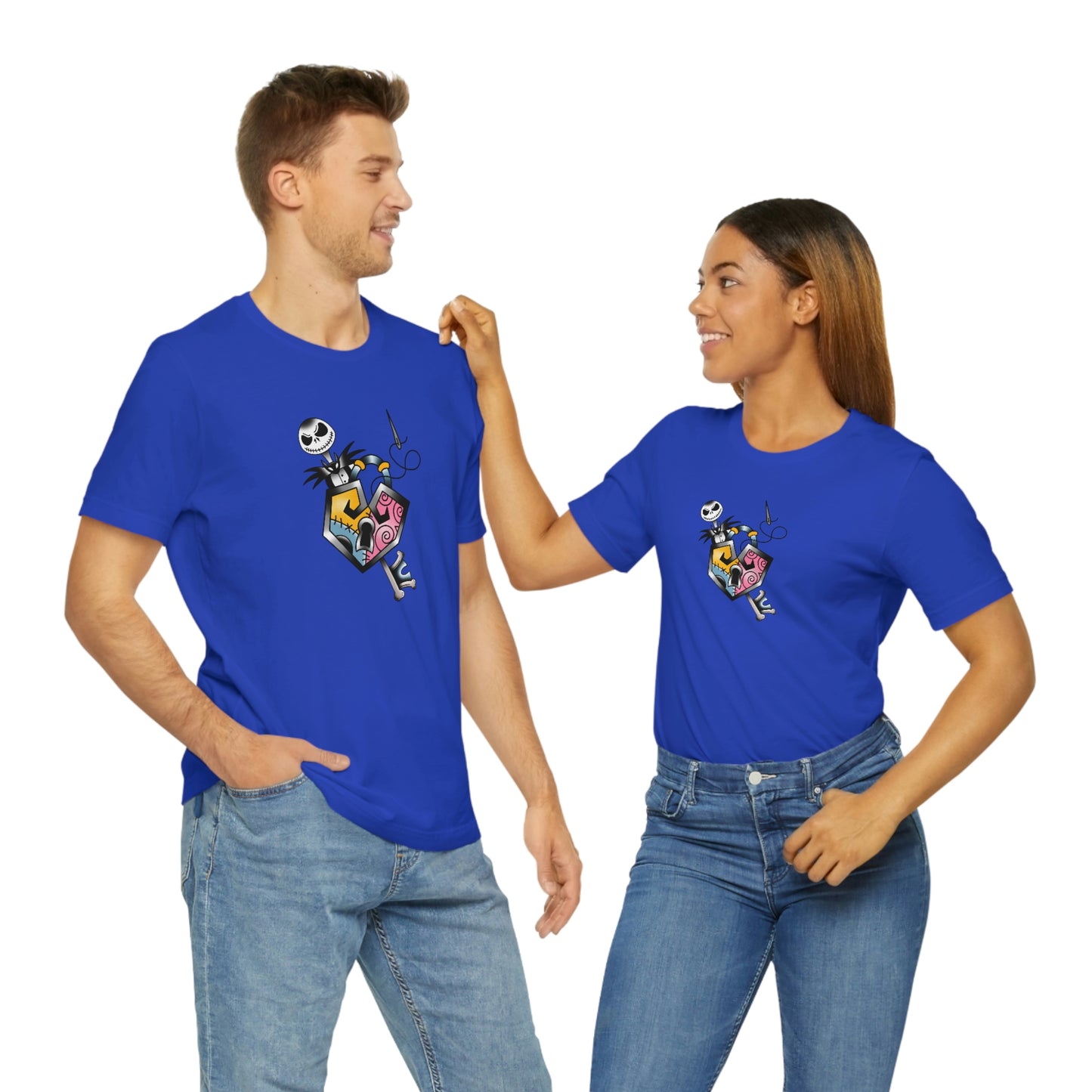 Jack and Sally Lock and Key Unisex Jersey Short Sleeve Tee