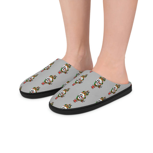 Snake and Dagger Grey Women's Indoor Slippers