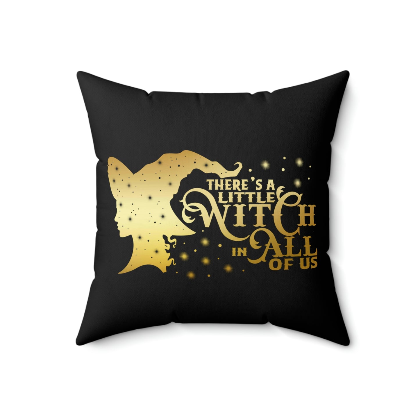 Witch In All of Us-Japanese Spark Spun Polyester Square Pillow