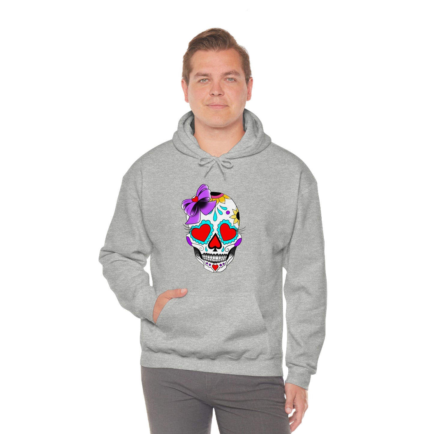 Lady Day of the Dead Unisex Heavy Blend™ Hooded Sweatshirt