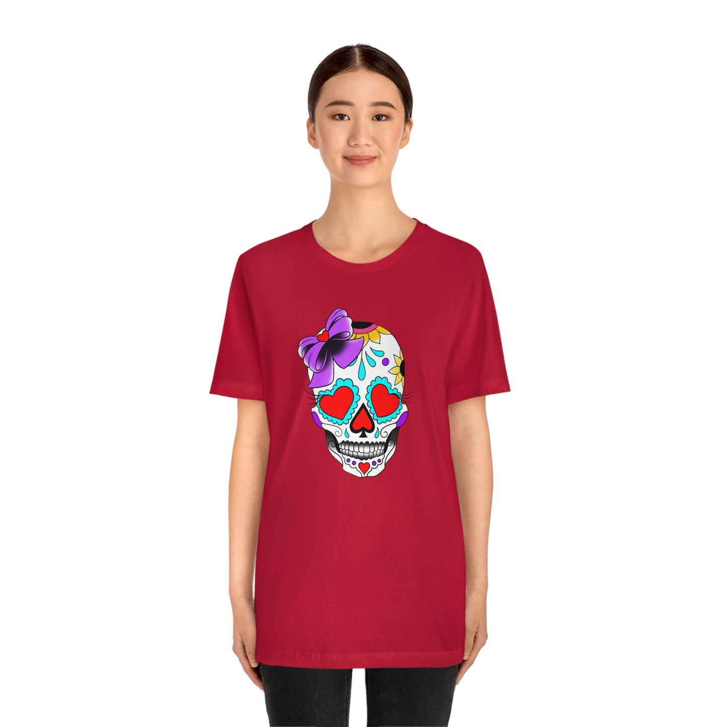 Lady Day of the Dead Unisex Jersey Short Sleeve Tee