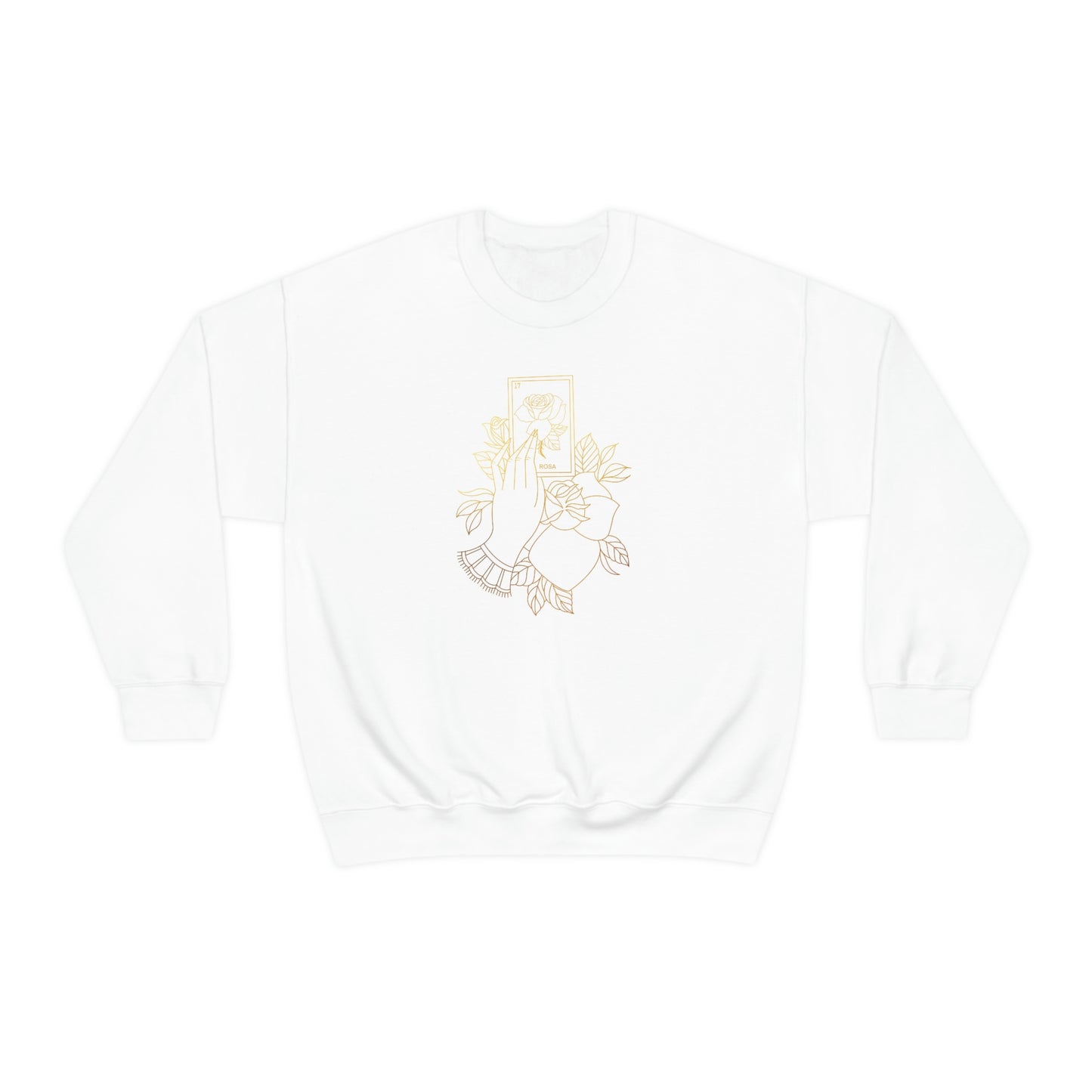 Rosa Card Gold Shading unisex heavy blend crewneck sweatshirt