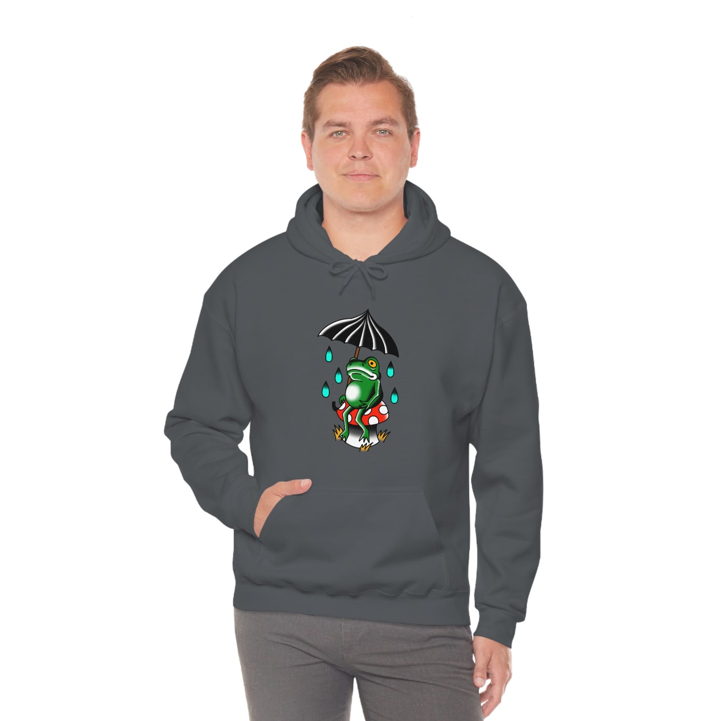 Rainy Day Frog Unisex Heavy Blend™ Hooded Sweatshirt