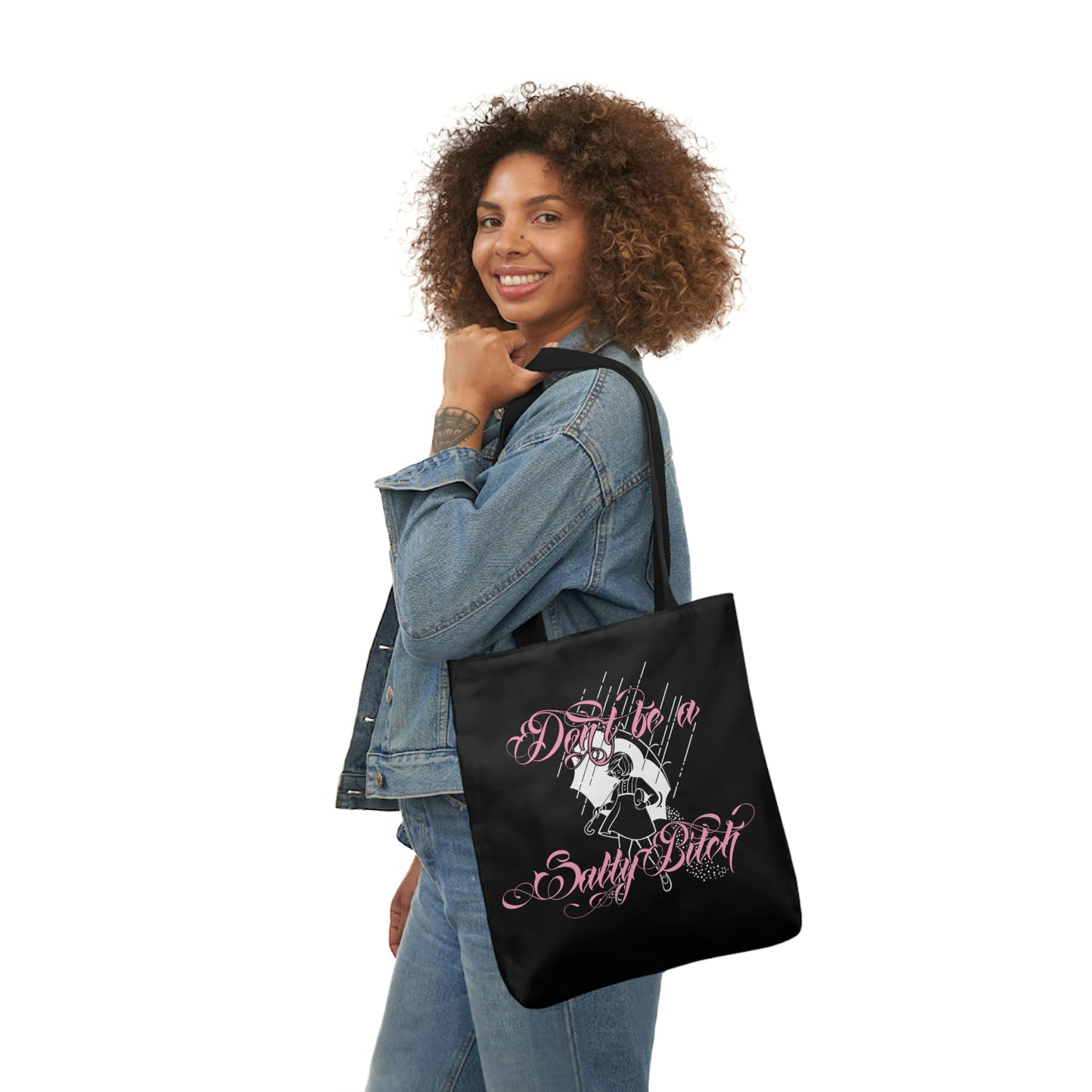 Don't Be Salty AOP Polyester Canvas Tote Bag