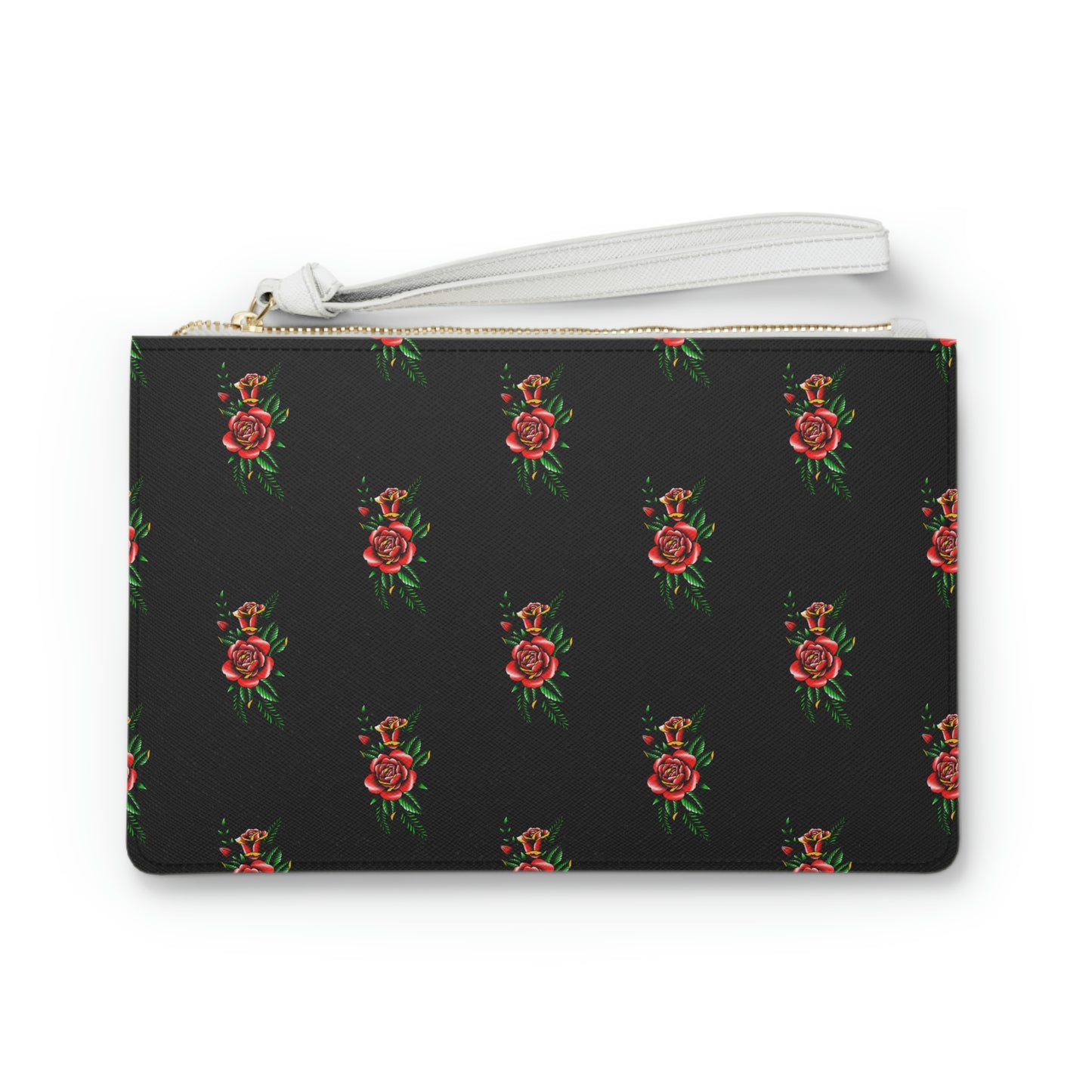 Rose, Black Clutch Bag