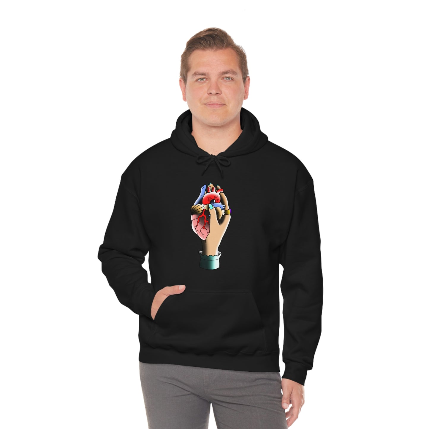 Rip My Heart Out Unisex Heavy Blend™ Hooded Sweatshirt